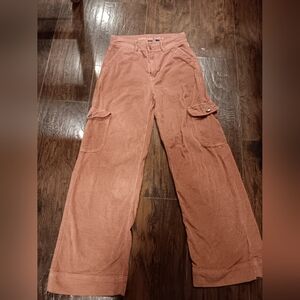 American Eagle Wide Leg Corduroy Pants Size 00 Short.